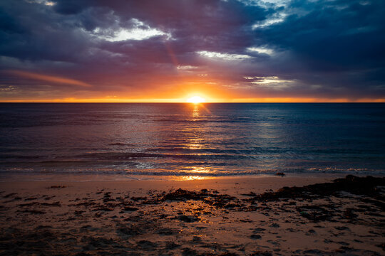 Sunset on a beach © Kieran