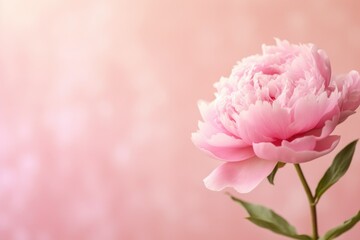 Obraz na płótnie Canvas Closeup of blooming peony flower in spring