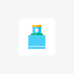 Light House, Coastline Vector Flat Icon