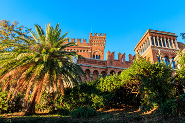 Fototapeta na wymiar D'Albertis castle in Genoa, Italy