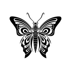butterfly tribal tattoo design element
