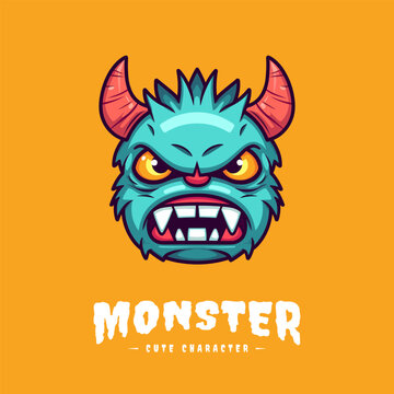 Adorable and kawaii monster illustration, perfect for adding a touch of cuteness to your designs
