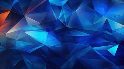 Obraz premium A blue polygon technology background, generated by ai
