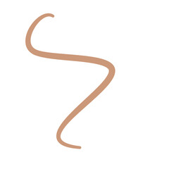 Earthworm Logo, Isolated Earthworm on White Background