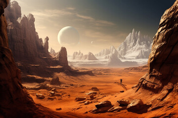 Fantasy alien landscape