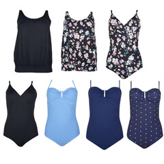 Women's swimwear set Cut out, isolated transparent background