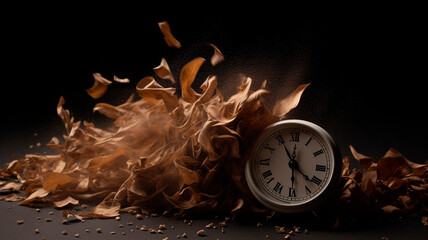 dust on the wind, decaying from the unstoppable flow of time.

