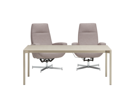 desk and chair Cut out, isolated transparent background