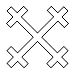 Obraz premium set of cross symbols