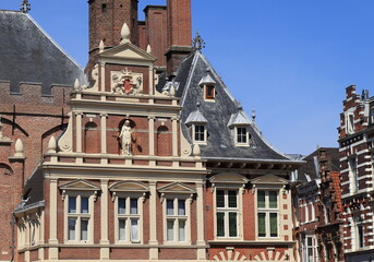 Haarlem City Hall Exterior Close Up, Netherlands
