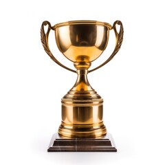 winner cup on white background. Generative AI