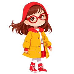 little girl with hair