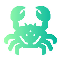 crab gradient icon