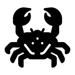 crab glyph icon