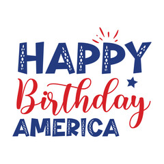 4th July shirt design Print template happy independence day American typography design.