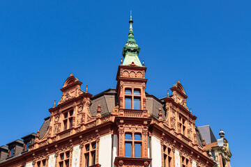 Fototapeta na wymiar Historisches Gebäude in der Stadt Leipzig