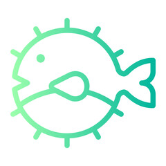 blowfish gradient icon © afif