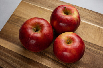 Delicious apples from the farm. Close up