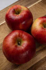 Delicious apples from the farm. Close up