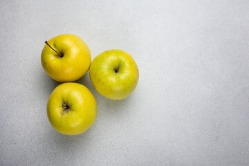 Delicious apples from the farm. Close up