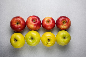 Delicious apples from the farm. Close up