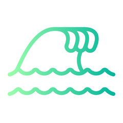 wave gradient icon