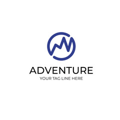 Adventurous Logo Design Template. Inspiration logo design. Template Vector