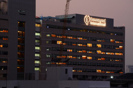 Bumrungrad International Hospital. Building landmark in Bangkok, Thailand.