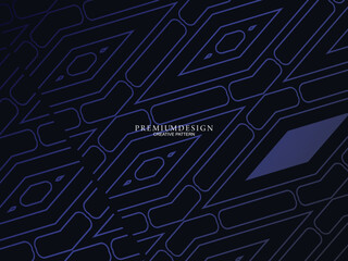 Premium background design with diagonal dark blue stripe pattern. Vector horizontal template for digital lux business banner, contemporary formal invitation, luxury voucher, award certificate.