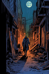 Shadowed Pursuit: Sinister Serial Killer in the Dark , Horror Comics