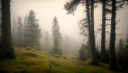 dark forest landscape