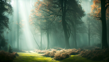 dark forest landscape