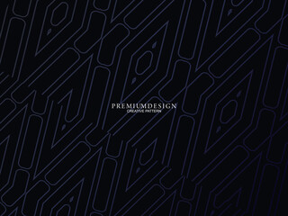 Premium background design with diagonal dark blue stripe pattern. Vector horizontal template for digital lux business banner, contemporary formal invitation, luxury voucher, award certificate.