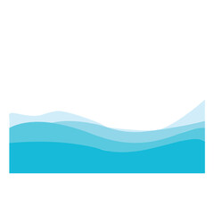 Wave background vector LINE  template