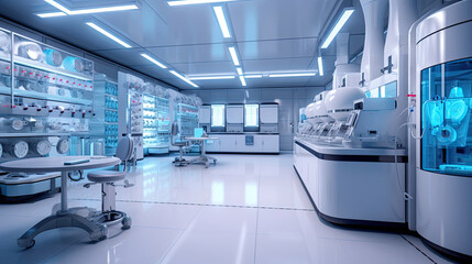 Obraz premium High-tech laboratory with medicine