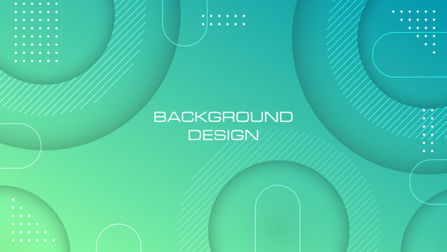 Modern gradient blue and cyan background with geometric line element. Vector illustration
