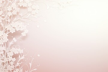 White Lace Pattern on Pastel Background