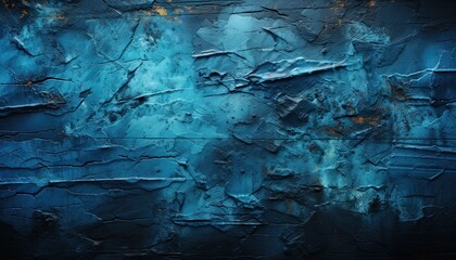 Generative AI illustration of dark monochrome liken blue, texture, abstract, psychedelic, vibrant background