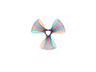 Abstract Spirograph writing designs Round symbol