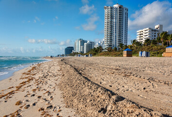 South Beach and Atlantic Ocean in Miami, Florida