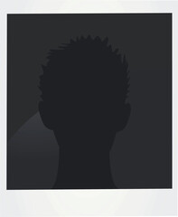 Blank avatar photography icon. vector