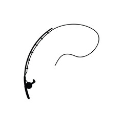 fishing rod logo icon