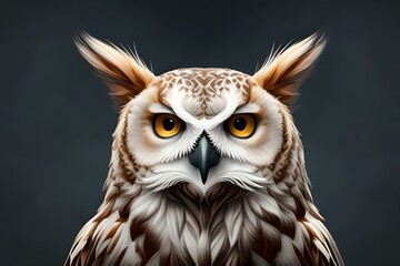 great owl generated ai