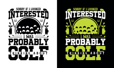 Golf t-shirt design template, golf typography t-shirt design vector