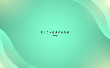 Abstract dynamic green gradient lines background vector design