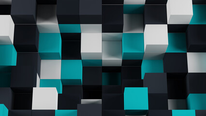 3d colorful cube abstract background wallpaper