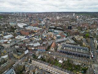 Camden Town London Aerial View, shot with a DJI mini 3 Pro.