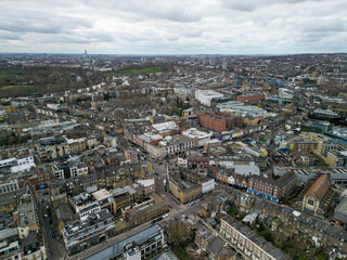 Camden Town London Aerial View, shot with a DJI mini 3 Pro.