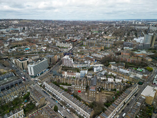 Fototapeta premium Camden Town London Aerial View, shot with a DJI mini 3 Pro.