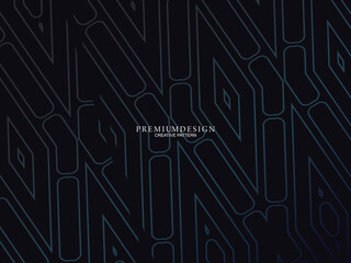 Premium background design with diagonal dark blue stripe pattern. Vector horizontal template for digital lux business banner, contemporary formal invitation, luxury voucher, award certificate.